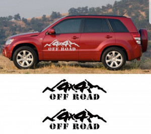 Set 2 buc Stickere Autocolante 4x4 Off Road - 80 cm