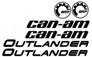 Set 6 Stickere ATV Can Am Outlander BRP