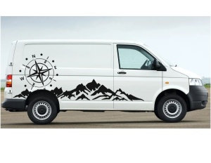 Set Stickere Auto Transporter Munti Busola  