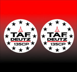 Set Stickere Autocolante Taf Deutz 135cp (Set 2 buc)