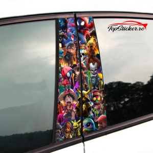 Set Stickere Stalpi Usi SuperHeroes