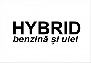 Sticker Auto Hybrid Benzina si ulei