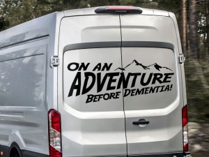 Sticker Auto on an Adventure before dementia