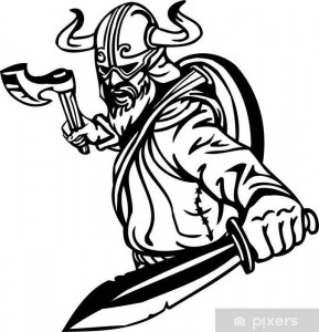 Sticker Auto Viking 50 cm