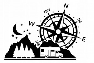 Sticker Off Road Camping Rulota 50 cm