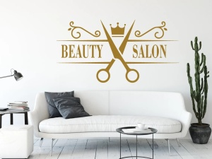Sticker Perete Salon infrumusetare Beauty Salon Coafor