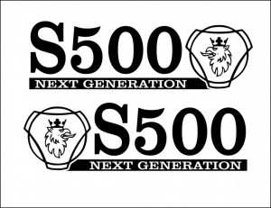 Stickere Auto Scania S500 Next Generation (set 2 buc)