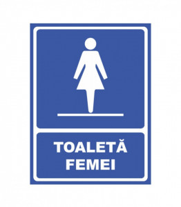 Indicator autocolant Toaleta femei