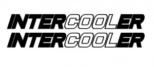 Set 2 buc Stickere Autocolante Intercooler M3