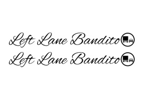 Set 2 buc Stickere Autocolante Left Lane Bandito