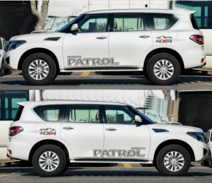 Set 2 buc Stickere Usi Nissan Patrol 120 cm