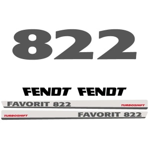 Set Stickere Autocolante Fendt Favorit 822 Turboshift