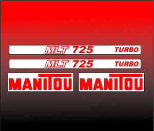 Set Stickere Autocolante Manitou MLT 725 Turbo