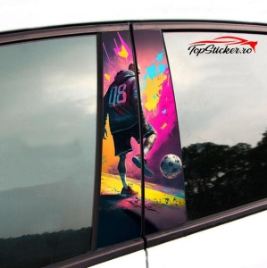 Set Stickere Stalpi Usi Fotbal Player