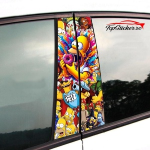 Set Stickere Stalpi Usi Simpsons