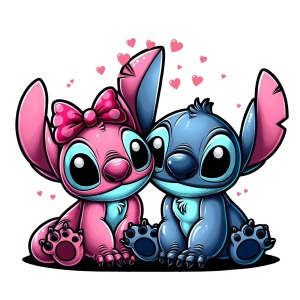 Sticker Auto Autocolant Stitch and Angel