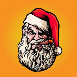 Sticker Auto Bad Santa