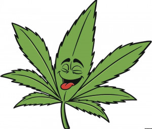 Sticker Auto color Happy Weed