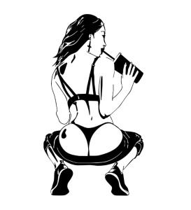 Sticker Autocolant Sexi Girl