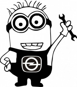 Sticker Opel Minion