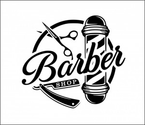 Sticker Perete Frizerie, Barbershop