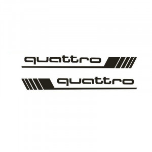 Stickere Auto Audi Quattro (set 2 buc)
