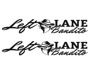 Stickere Auto Left Lane Bandito M1