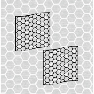 NOU! Set Stickere/Folii geamuri Honeycomb - Img 2