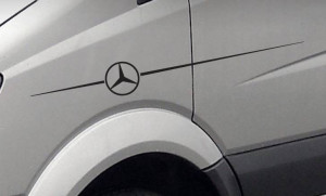 Set 2 buc stickere aripa Mercedes Benz
