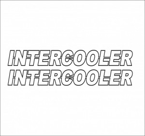 Set 2 buc Stickere Autocolante Intercooler M1