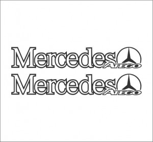 Set 2 buc Stickere Camion Mercedes Atego