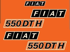 Set Stickere Autocolante Fiat 550 DTH