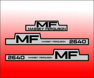Set Stickere Autocolante Massey Ferguson 2640