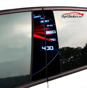 Set Stickere Stalpi Usi BMW Vitezometru