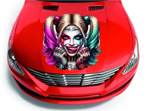 Sticker Auto Color Harley Quinn Face