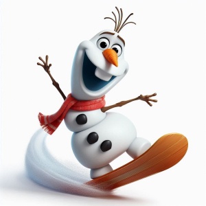 Sticker Auto color Olaf Snowboard