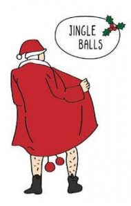 Sticker Auto Funny Mos Crăciun Jingle Balls