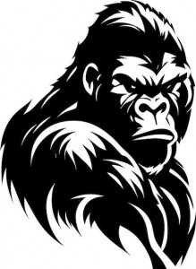 Sticker Auto King Kong Gorila