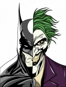 Sticker Autocolant Joker & Batman
