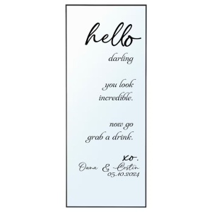Sticker Autocolant Oglinda Nunta Hello Darling - Img 1