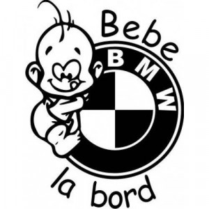 Sticker Baby on Board BMW