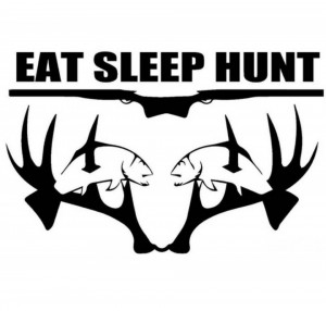 Sticker Eat Sleep Hunt