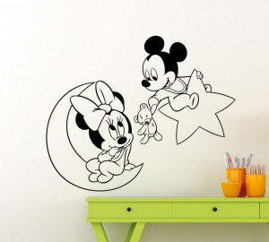 Sticker Perete Copii Mickey & Minnie
