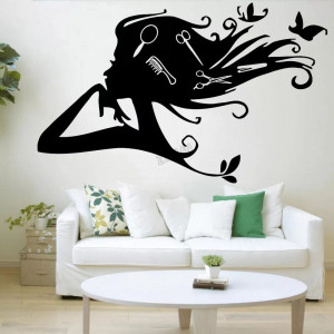 Sticker Perete Salon Coafor