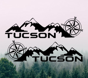 Stickere Auto Off Road Hyundai Tucson (set 2 buc)