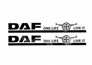 Stickere Daf One Life Live It (set 2 buc)