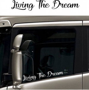 Stickere Geamuri laterale Living The Dream (set 2 buc)
