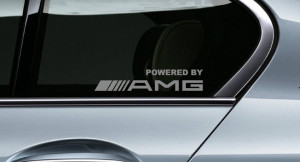 Stickere geamuri Mercedes AMG (set 2 buc)