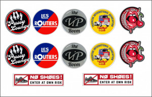 Set 14 Stickere Rotunde Camion Old School