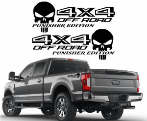 Set 2 buc Stickere Off Road 4x4 punisher Edition 50 cm